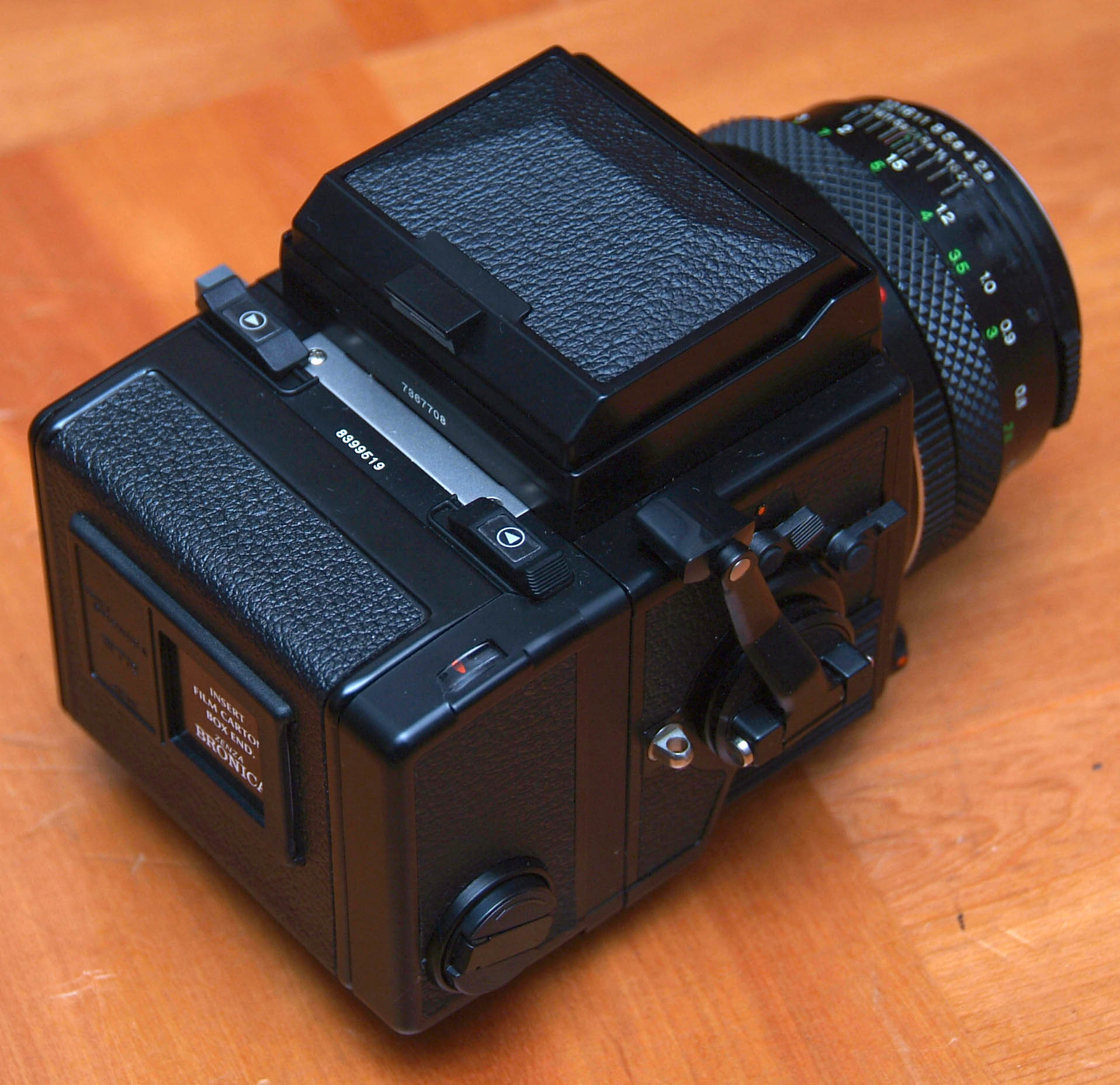 ZENZA BRONICA ゼンザブロニカ ETR 120 フィルムバック動作確認済みです